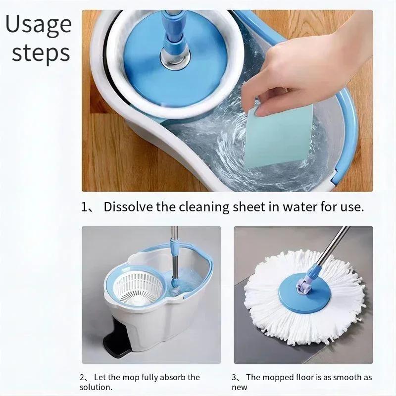 50/30Pcs Multifunctional Household Fragrance Floor Decontamination and Brightening Floor Tile Cleaning Tool Floor Cleaning Sheet
