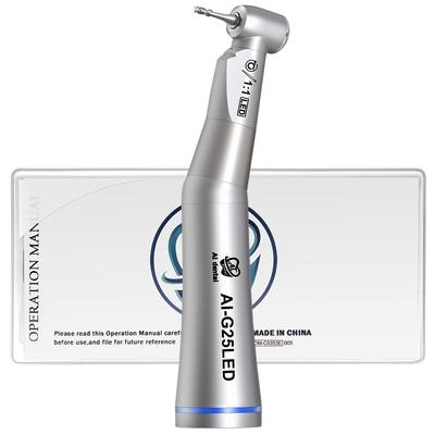 Стоматологический угловой наконечник AI-G25LED 1:1 низкоскоростной наконечник со светодиодом самогенератора для боров CA