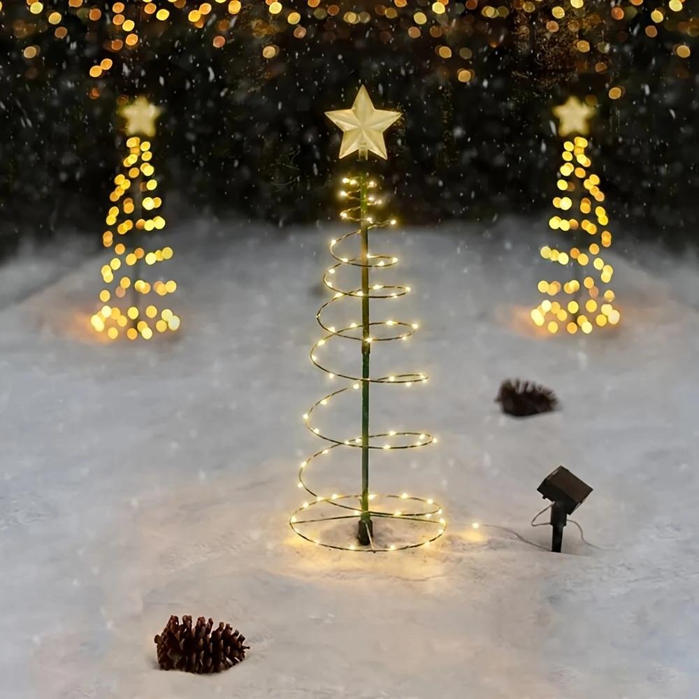 LED Christmas Snowflake Light Outdoor Waterproof Decoratives Lights For Garden Courtyard Lawn Path Floor Lamps 2025 Dropshipping