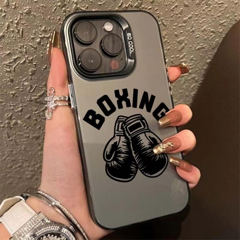 Power Boxing Champion Themed Phone Case For Iphone 17 Air 16 16e 15plus 14 13 12 11 Pro Max Luxury Shockproof Protective Cover