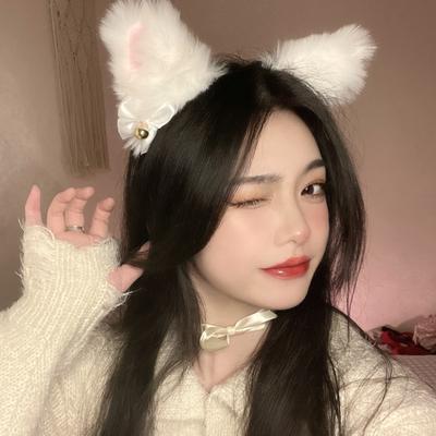 Новые колокольчики с кошачьими ушками, повязка на голову, милый кошачий бант, продажа для ночного клуба, милые аксессуары для косплея с лисьими волосами