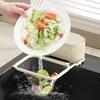 Kitchen Two-In-One Sink Filter Rack Suction Cup Disposable Leftovers Filter Garbage Drain Rack