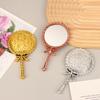 Portable Vintage Handheld Makeup Mirror Hand Hold Round Cosmetic Mirrors European Style Noble Ancient Court Mirror Beauty Tool