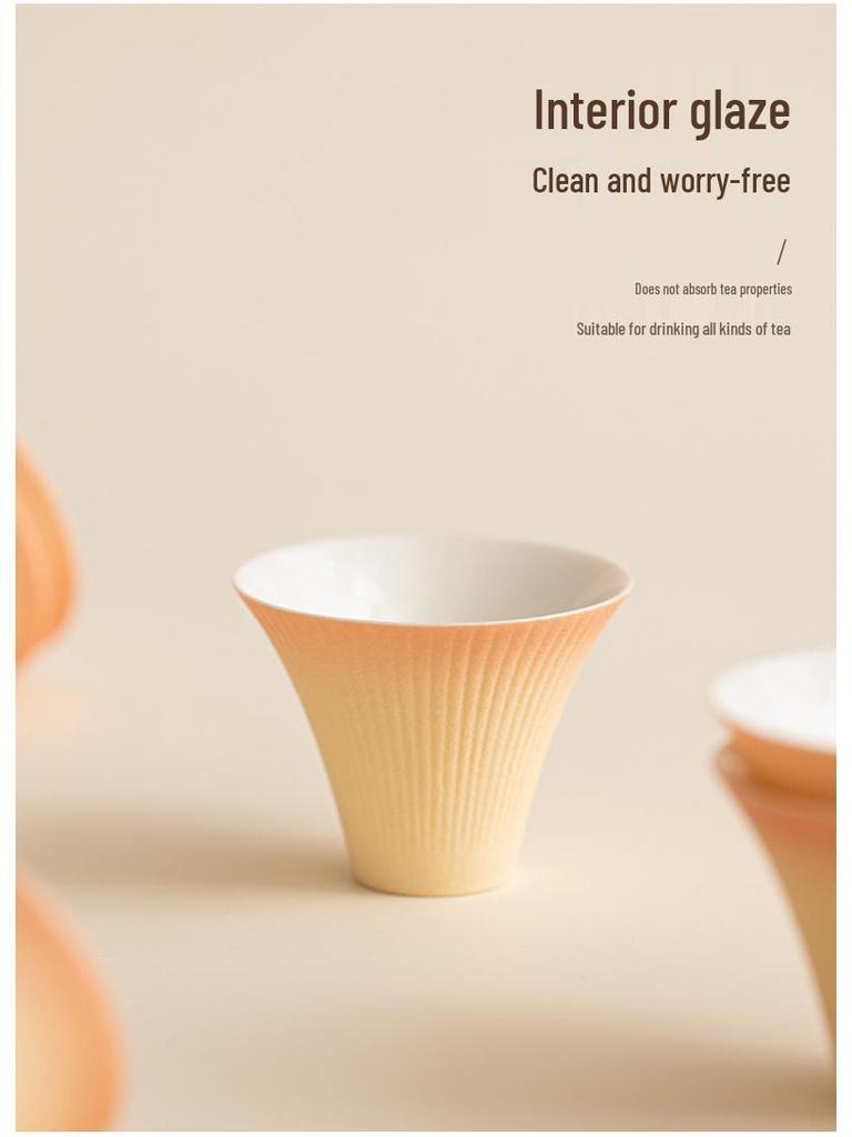 Набор гайвань и чашек для чая с градиентным фейерверком - Высококачественный керамический набор для чая Кунг-фу с подарочной коробкой для сувенира на Праздник Весны