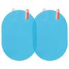 Car Rearview Mirror Rain Protective Film Anti Fog Rainproof Sticker 100x145mm Oval Blue