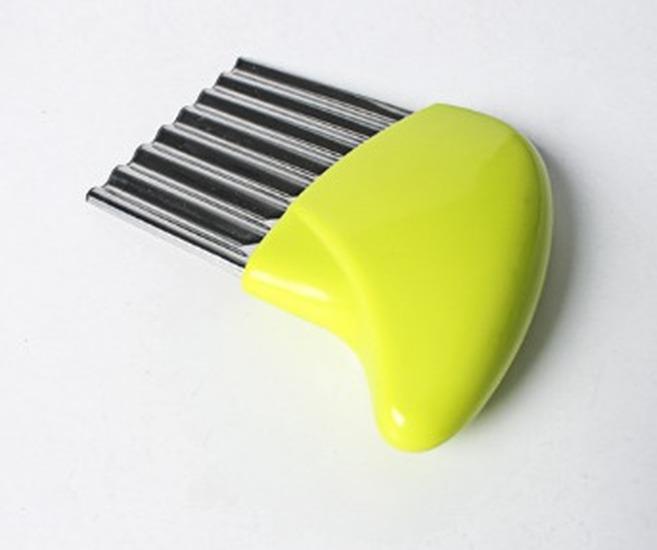 Волна Луковые ломтики картофеля Морщинистый картофель фри Салат Гофрированная нарезка Нарезанные ломтики картофеля Нож Удобные гаджеты