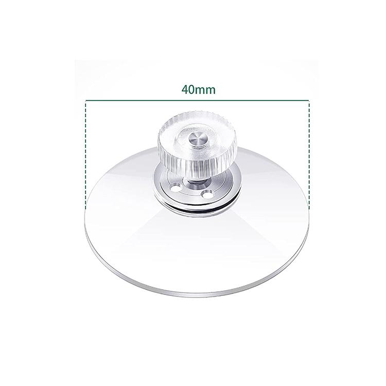 40MM 30MM Clear PVC Sucker Pads Strong Adhesive Suction Cup With Stud for Glass Table