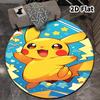 Cute Pokemon Round Area Rug Carpet Rug For Living Room Bedroom Sofa Playroom Decor Nonslip Floor Mat