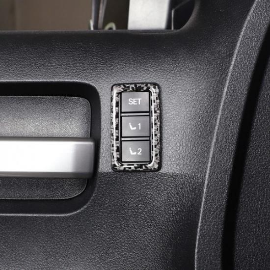 Soft Carbon Fiber Seat Memory Switch Sticker Trim For Toyot Tundra 2007-2013