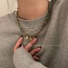 Vintage Sunflower Beaded Layered Necklace - Bohemian Clavicle Chain Choker for Women