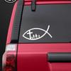 JT01# Car Sticker Decals Christian Fish Jesus Family Cross Church Decorative Stickers