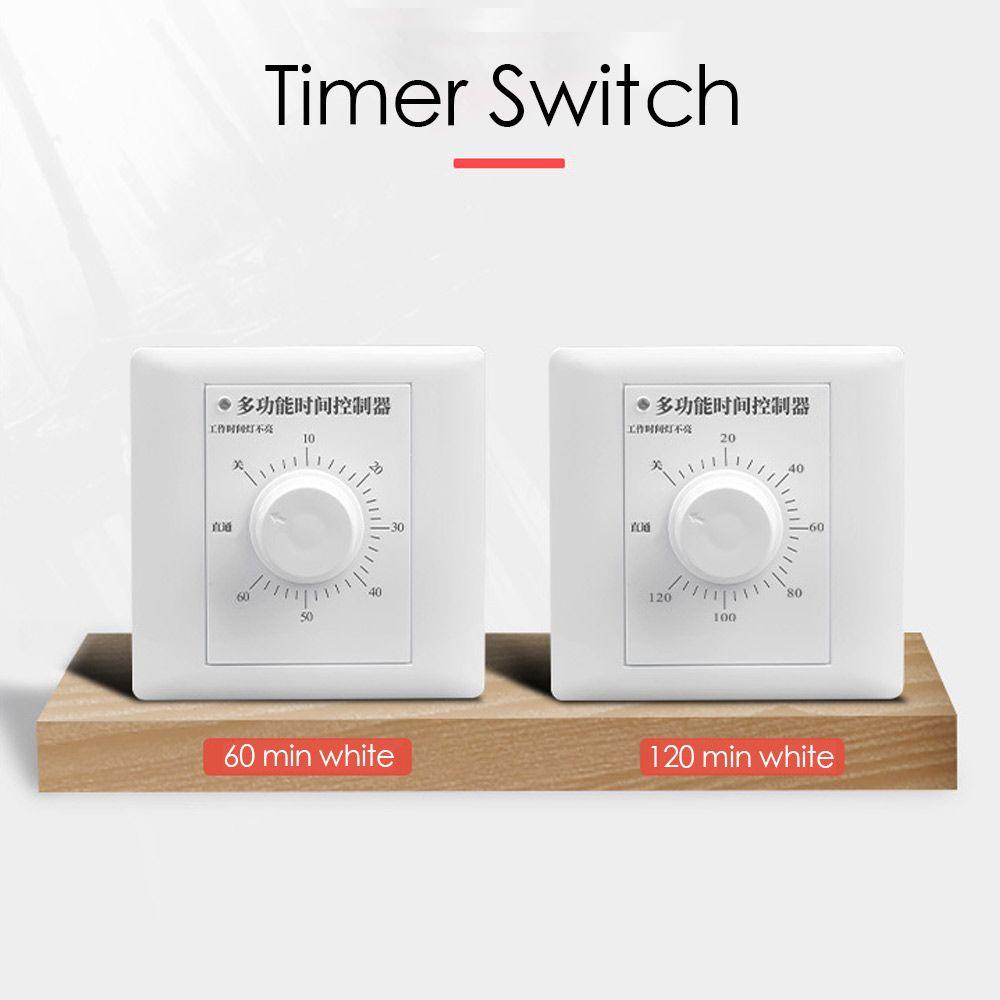 220V 10A Wide Application 60/120 Min Time Control Interruptor Timer Switch Mechanical Countdown