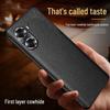 Honor 60/60SE/60Pro Genuine Leather Protective Cover with Litchi Pattern