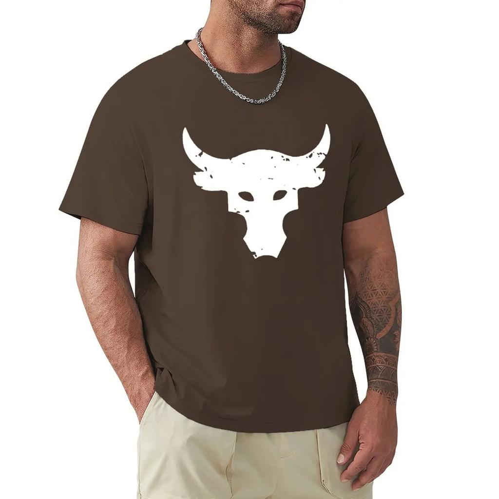 Dwayne Johnson Brahma Bull Tattoo Black T Shirt Cartoon T Shirt Men Unisex New Fashion Tshirt Free Shipping Funny Tops