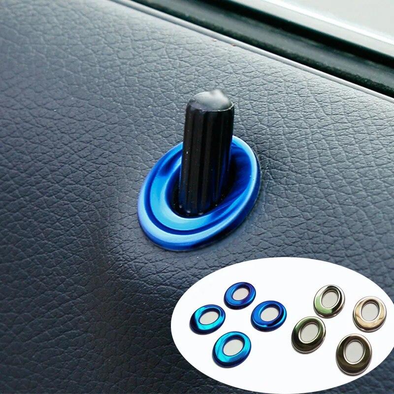 4Pcs/Set For Mercedes Benz CLA-class/GLA-class/A-class/B-class Door Lift Car Door Pin Decoration Covers Ring Trim