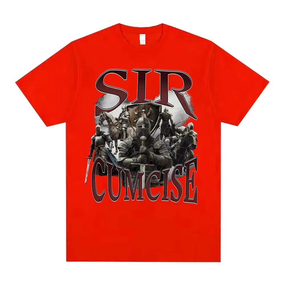 2026 Sir Cumcise Graphic T Shirt Men Women Vintage Tshirt Short Sleeve Men Casual Crewneck T Shirts Man pure Cotton Top