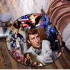 Johnny Hallyday Circular Rug - Office Decorative Carpet For Living Room Bedroom Door Mat Floor Rug Computer Chair Area Rug