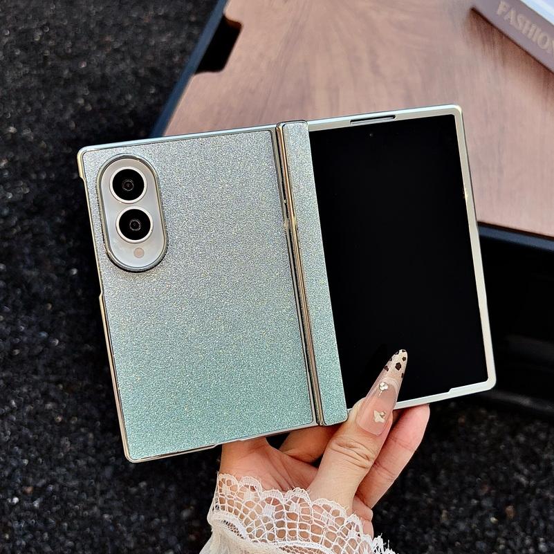 Чехол-рамка с блестящим градиентом с покрытием для Samsung Z Fold 8 Ultra Fold8 wide Galaxy Z Fold 7 Магнитная откидная петля Защитная крышка