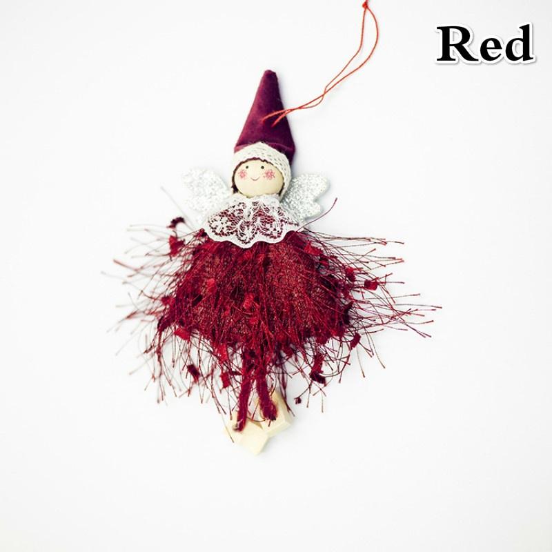 Рождественское украшение Шерстяной ангел Кукла Подвеска Креативное украшение для рождественской елки KTY