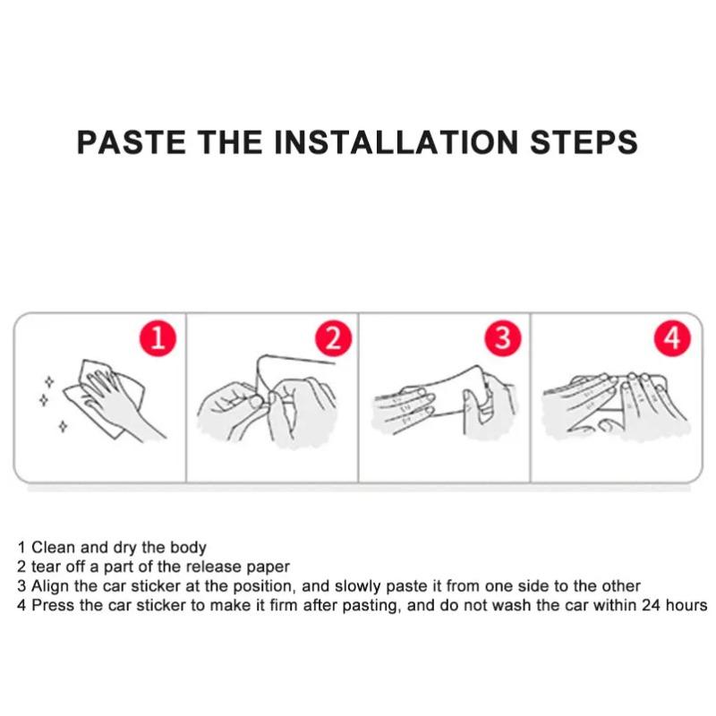 4 шт./компл. текстура из углеродного волокна, дверная ручка автомобиля, чашка, защитные наклейки от царапин, внешняя водонепроницаемая наклейка на автодверную чашу