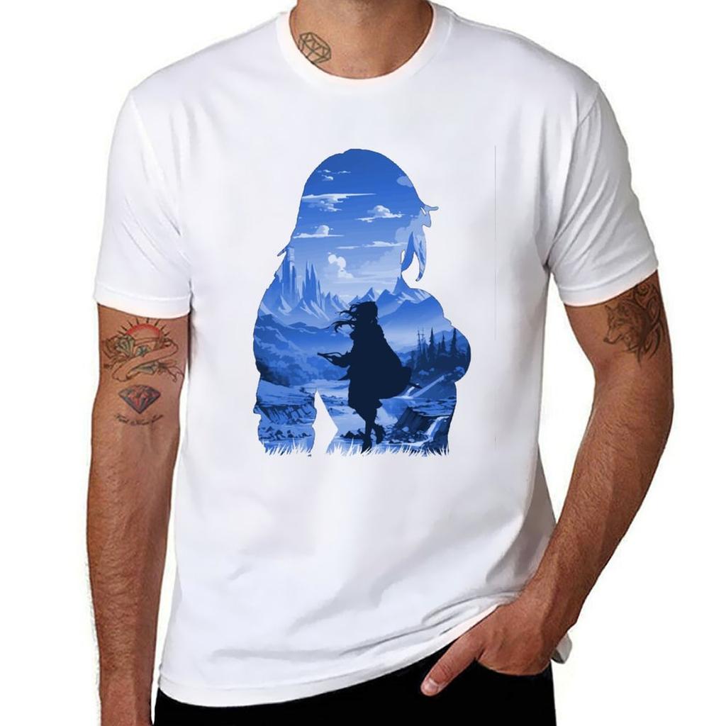 Granblue Fantasy Katalina Negative Illusion Tshirt Plus Size Street Style Tee