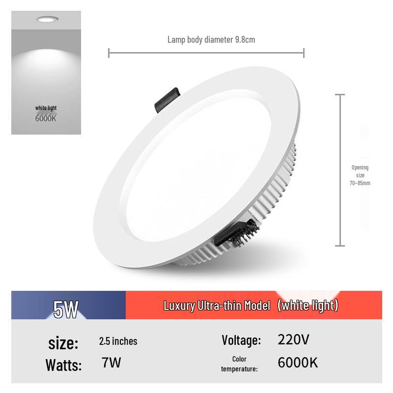 4-6 Inch Recessed Downlight, 12-Hole Ceiling Light for Living, Bedroom & Dining Rooms