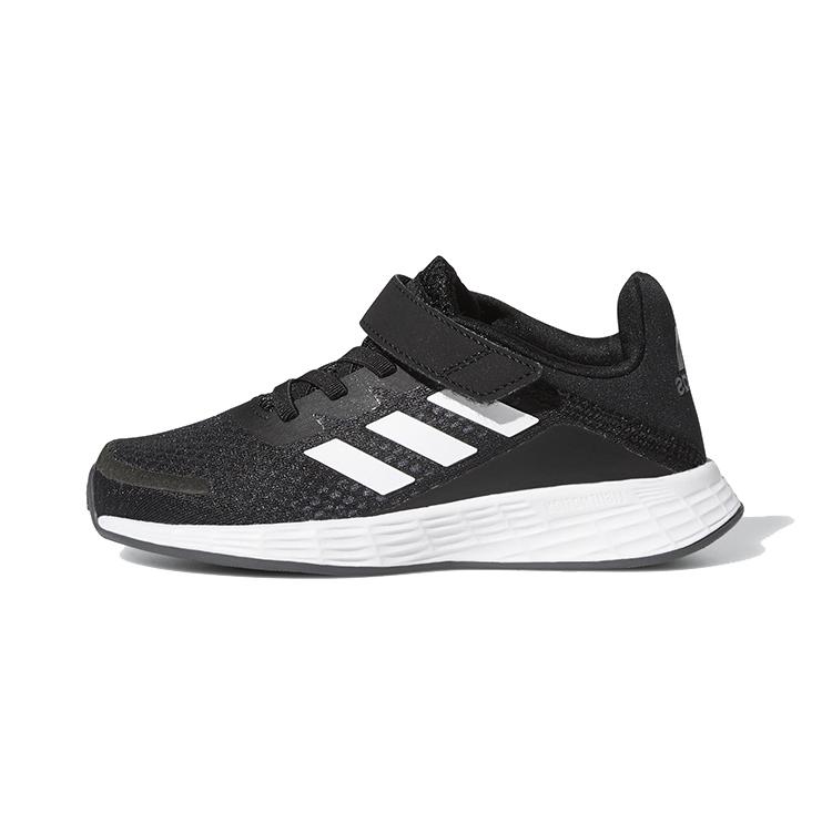 adidas Детские кроссовки для бега Duramo Sl, дышащие, низкие, черные с белым, для детей 3-7 лет, FX7314