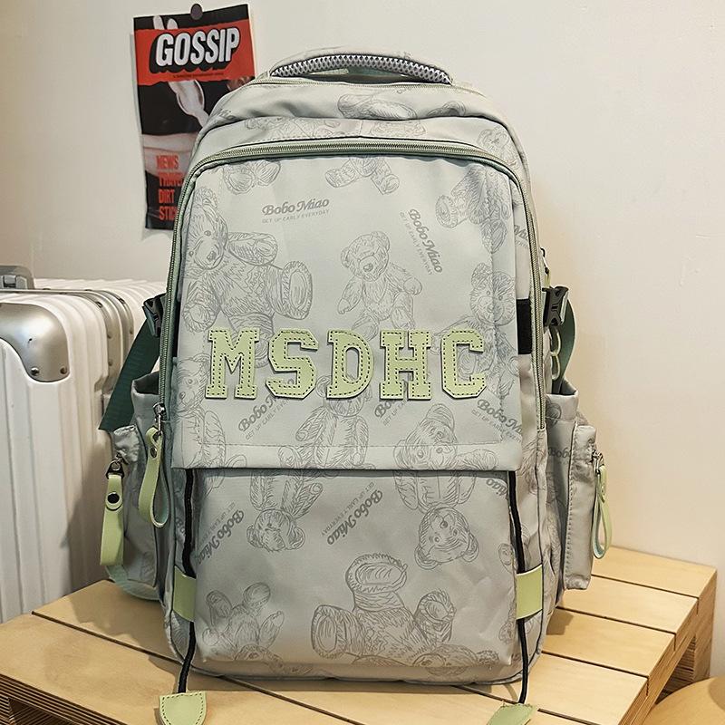 Primary School Girls Junior High School Students Burgundy Large Capacity Boys Backpack College Students Backpack