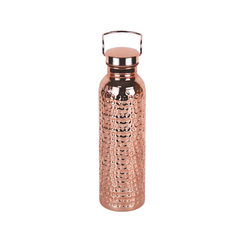 Portable Electroplated Copper Water Bottle 304 Stainless Steel Sports Water Bottle Outdoor Sports
