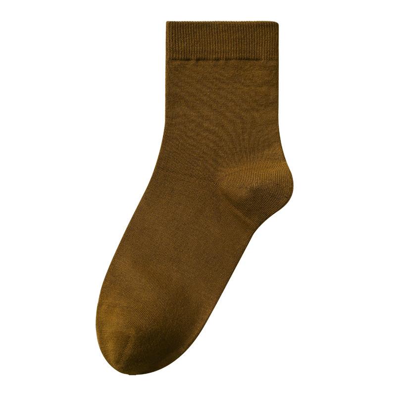 Pure Cotton Winter White Cotton Socks for Women Are Versatile and Odorless. All-cotton Mid-top Socks for Women In Autumn and Winter