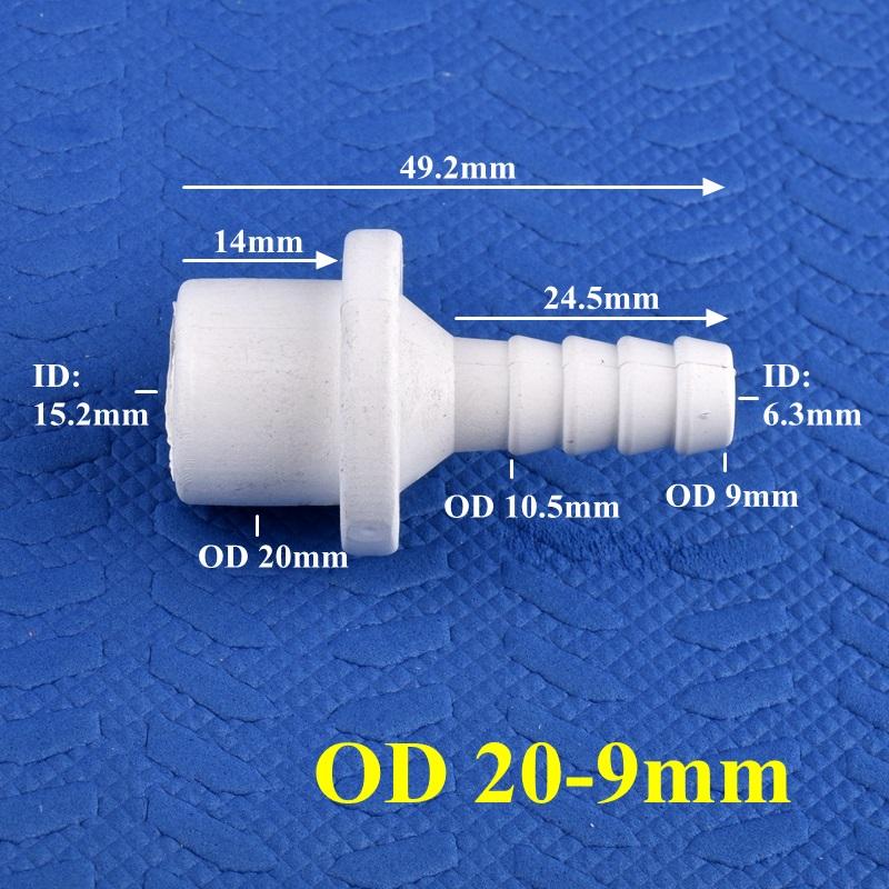 10 шт./лот пластиковый переходной тройник 8 мм 10 мм крестообразный 4-ходовой 5-ходовой соединитель 1/2" клапан ПВХ шаровой кран