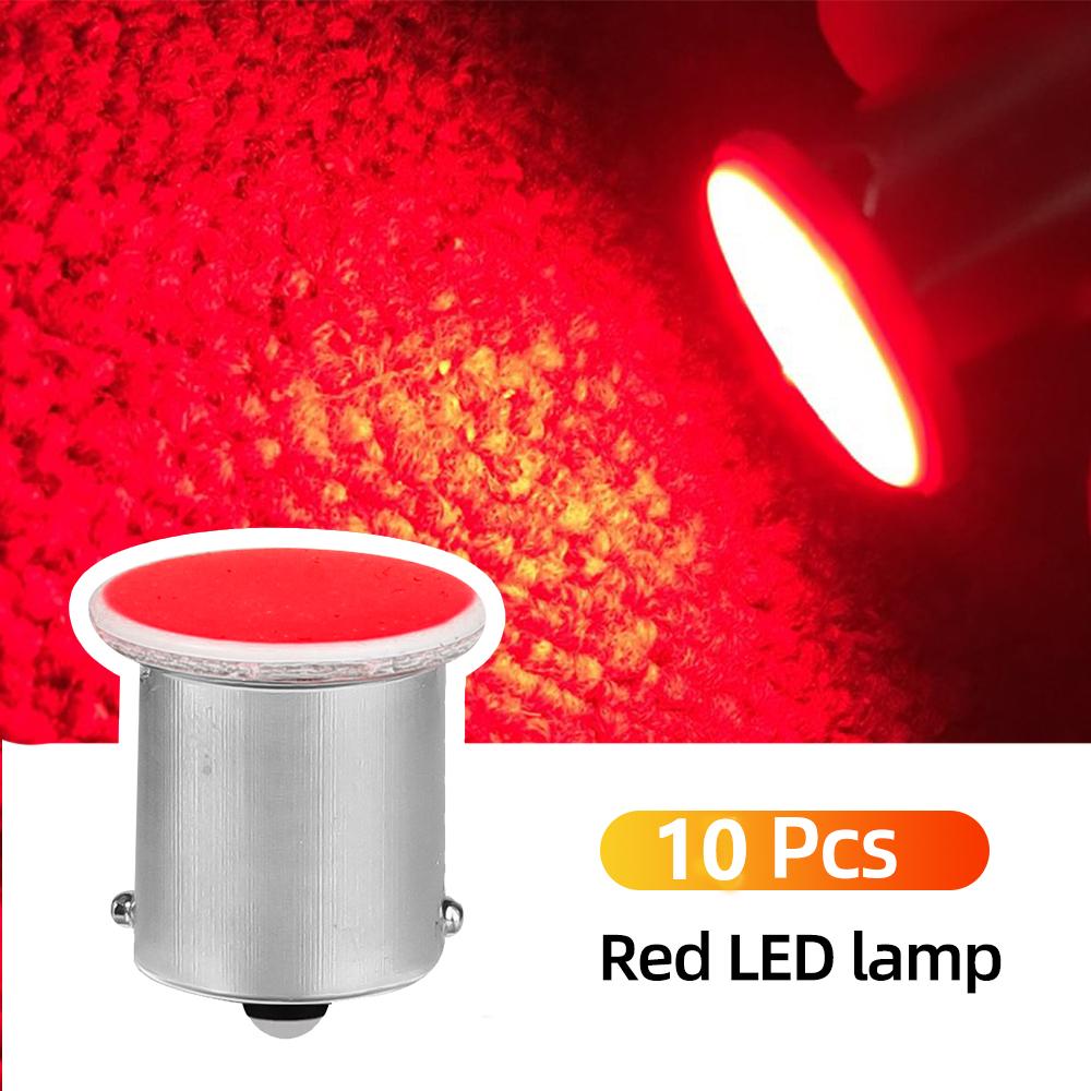 10 шт. автомобильные светодиодные фонари 1156 BA15S автомобильные светодиодные лампы 12 В/24 В автомобильные лампы заднего хода поворотные стояночные мотоциклетные стоп-сигналы освещение салона автомобиля