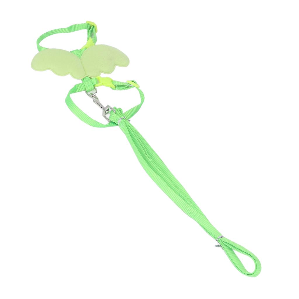 Утиный поводок с регулировкой размера в форме крыла для маленьких домашних животных, тяговый трос для обучения на открытом воздухе, зеленый S