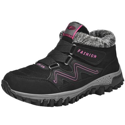 Мужские и женские зимние ботинки для снега, водонепроницаемые кожаные, для отдыха, спорта, утолщенные, теплые, для пары, ботинки по щиколотку, хлопковая обувь