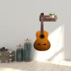 Держатель для гитары Настенный кронштейн Деревянная подвесная стойка Компактная вешалка с медиатором и 3 крючками для