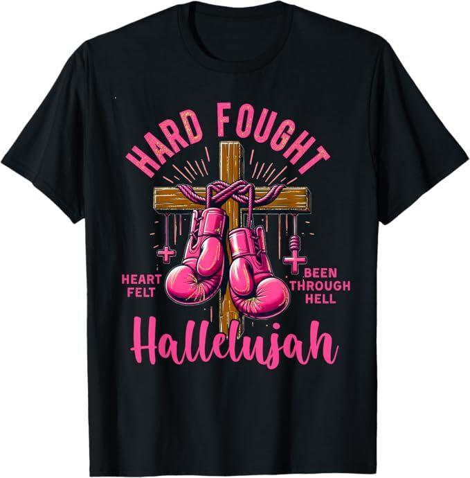 Брэндон Hard Fought Hallelujah Хвалите Иисуса Футболка с озером