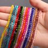 Home Party Supplies Fashion Bicone Loose Beads About 80-90Pcs Glass Seed Beads 4MM For Jewelry Making 1 String Gift Diy Supplies Handmade Crystal