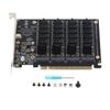 PCIE X16 Expansion Card DC Power Chip Stable Operation JMB585 Chip PCIE To SATA 6G Adapter Card