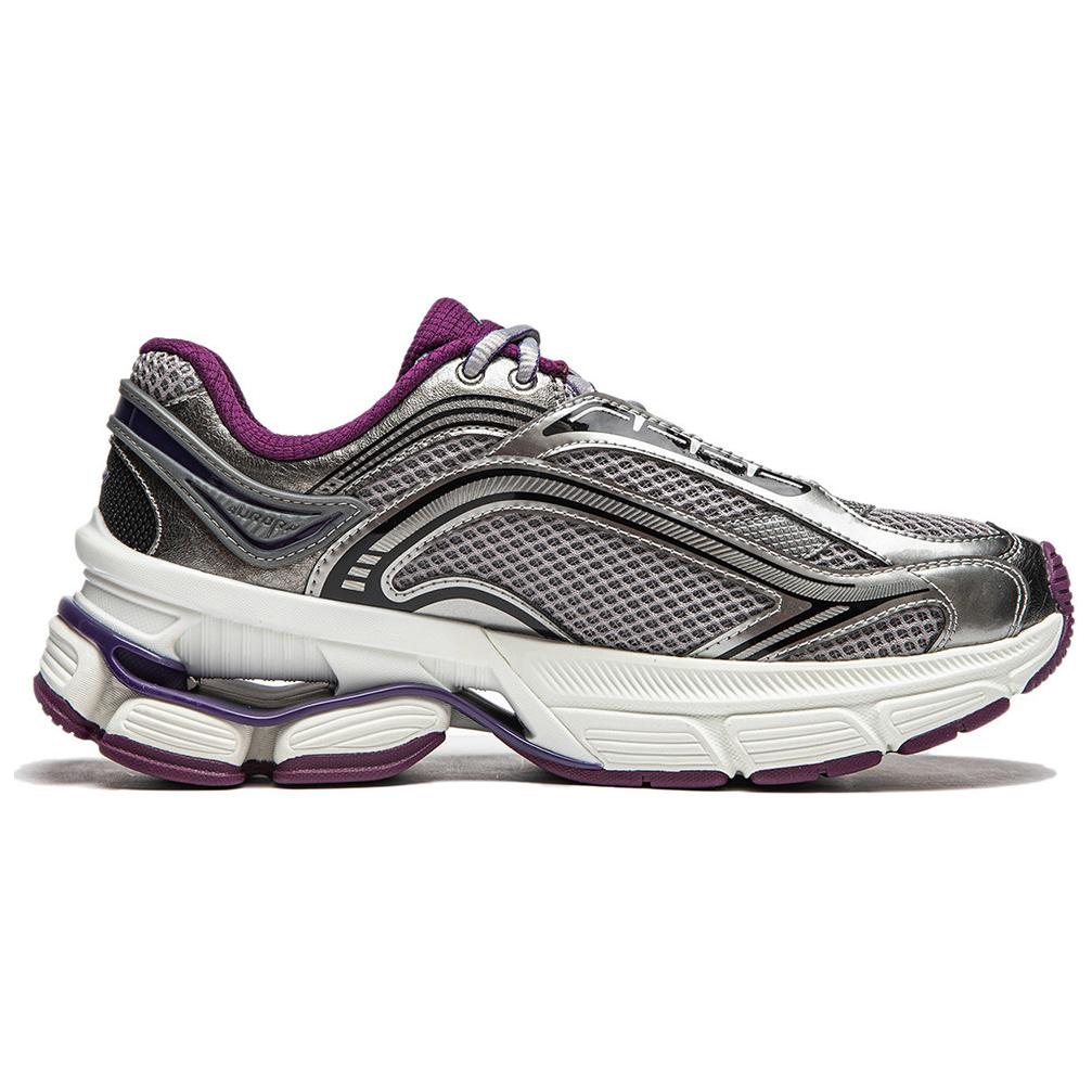 Li Ning Aurora RENEW Массивные кроссовки Женские Низкие Базовая станция Серебристый/Геологический серый AGCU072-2