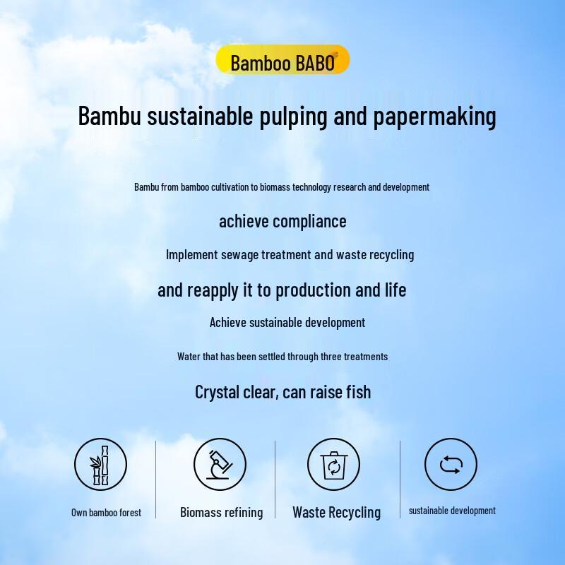 Banbu 3-слойная туалетная бумага для лица из бамбуковой пульпы