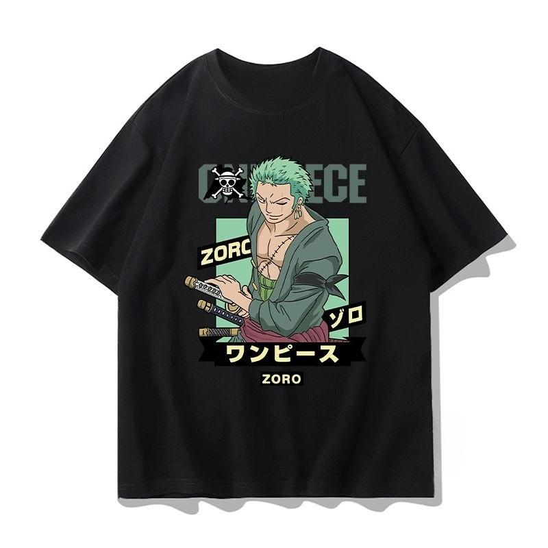 Unisexs Graphic Print One Piece T Shirt Anime Unisex Cotton Short Sleeve Streetwear Summer Casual Exercise New Y2k