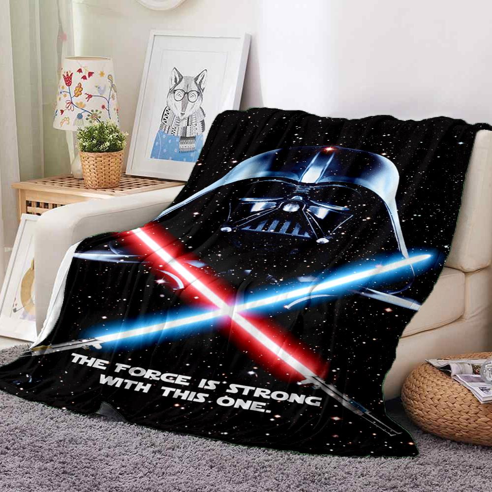 Dark Side Force Flannel Blanket Throw Blanket Soft Warm Sofa Bed Camping Home Decor Unique Christmas Gift C922310
