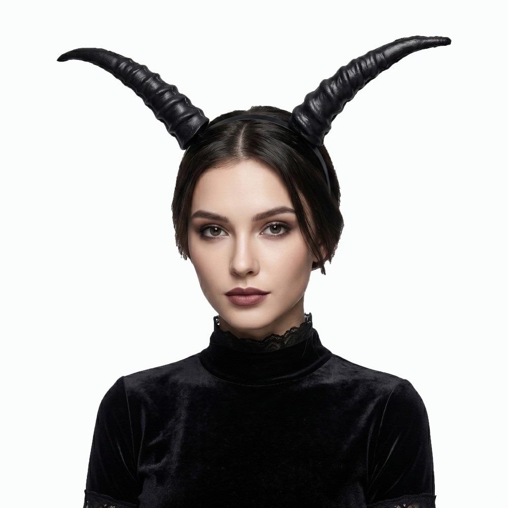 Cosplay Headband Cosplay Hairband Ox Horn Halloween Hair Hoop Halloween Horns Headband Photo Props