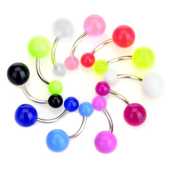 50/90 шт акриловый язык, нос, соски, ногти, кольцо для пирсинга живота и пупка, декор