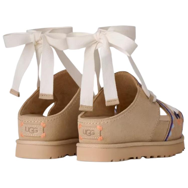 UGG Золотые семейные блестящие сандалии на одной лямке Женские Песочные 1175133-SNMU