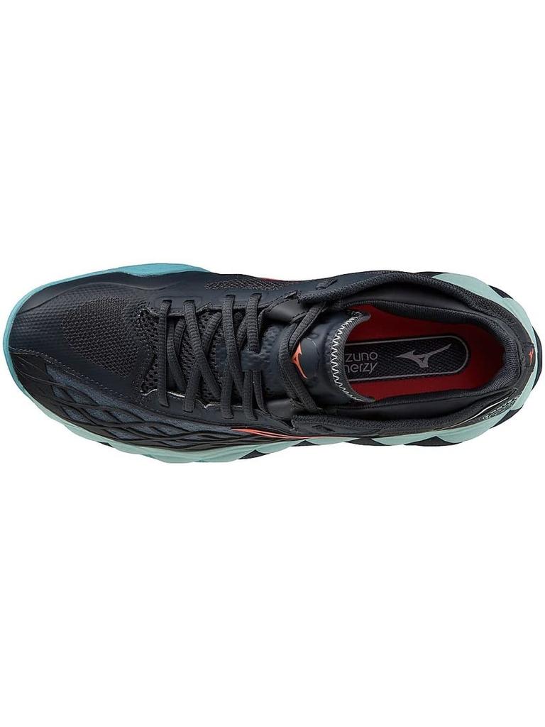 Теннисные кроссовки Wave Enforce TOUR AC для всех типов покрытий, клубные мероприятия, легкие, для игры на корте, софт-теннис, хард-теннис, см, 2E [Mizuno], темно-синий/коралловый/бирюзовый, 23.5