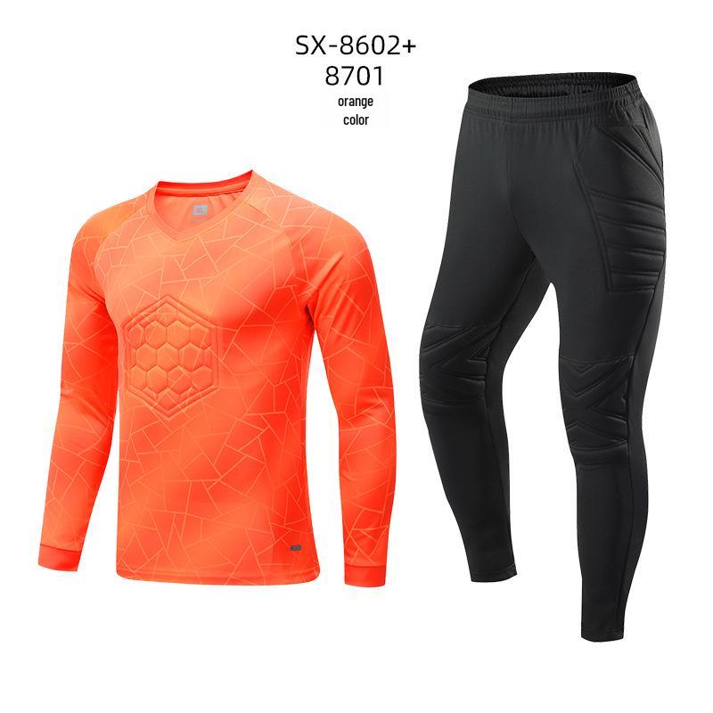 Мужская вратарская тренировочная и игровая футбольная форма с длинным рукавом