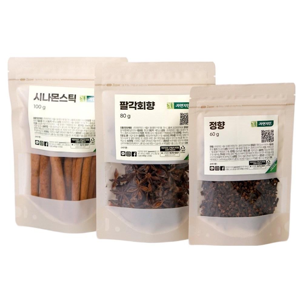 Jayeonjiin Spice Set 100g Cinnamon Sticks + 60g Cloves + 80g Star Anise 240g 1 Set