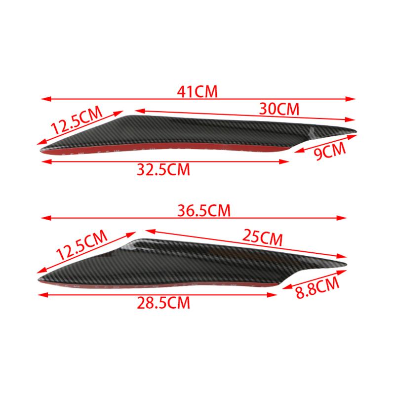 Универсальный передний бампер мотоцикла, спойлер, сплиттер на крыло, боковой комплект, накладка Canards Valence Chin для мотоцикла Yamaha и