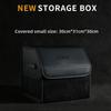 Автомобильный ящик для хранения большой емкости, багажник, многофункциональный складной кожаный ящик для хранения, подходит для Polestar 1 2 3 4